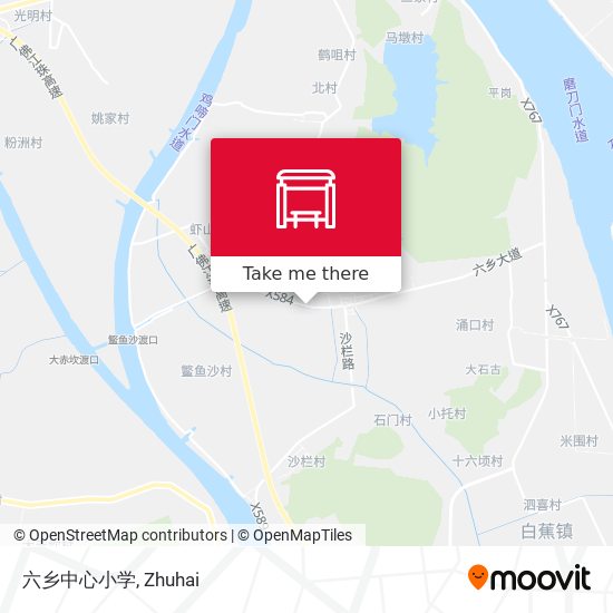 六乡中心小学 map