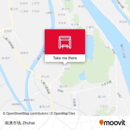 南澳市场 map