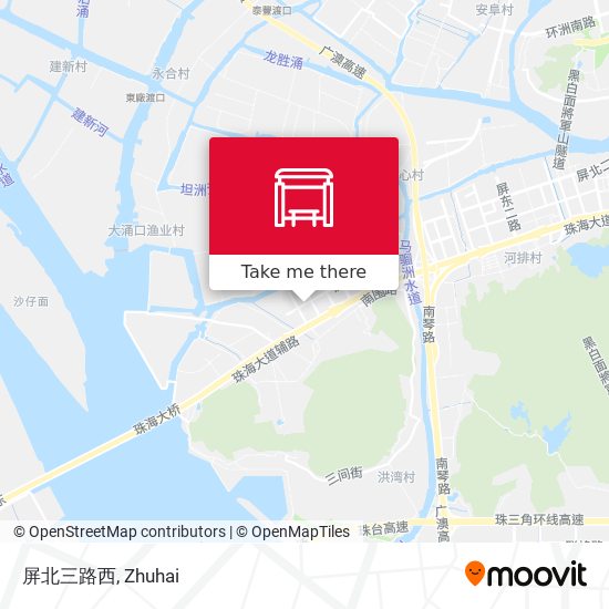 屏北三路西 map