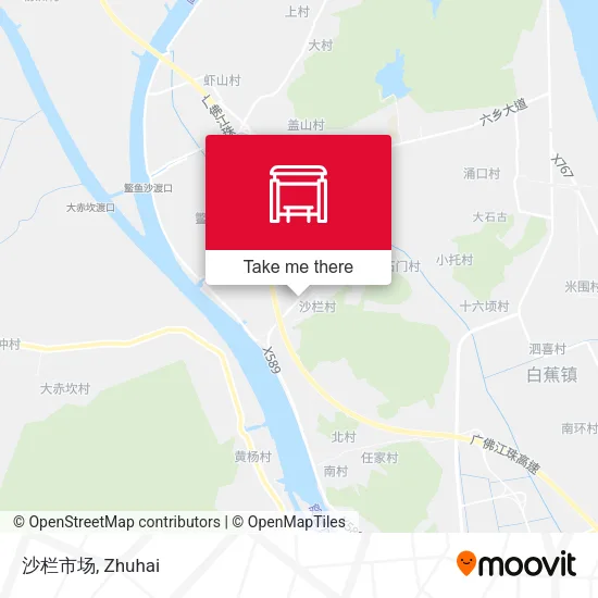 沙栏市场 map