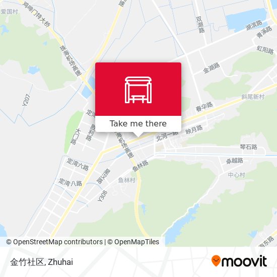金竹社区 map