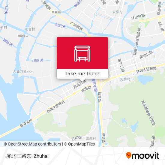 屏北三路东 map