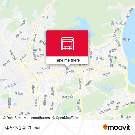 体育中心南 map