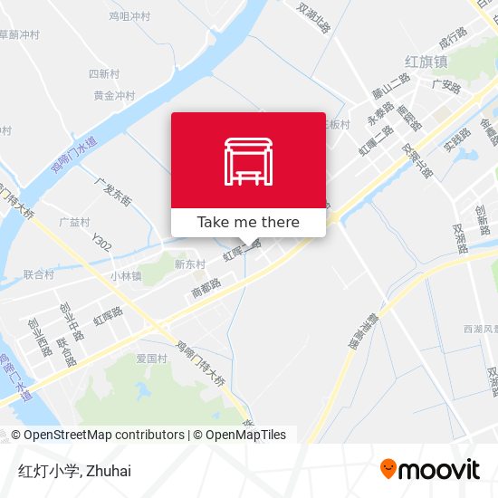 红灯小学 map