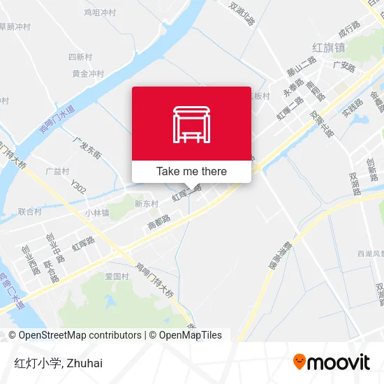 红灯小学 map
