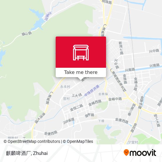 麒麟啤酒厂 map