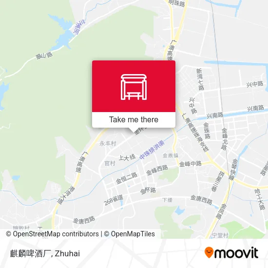 麒麟啤酒厂 map