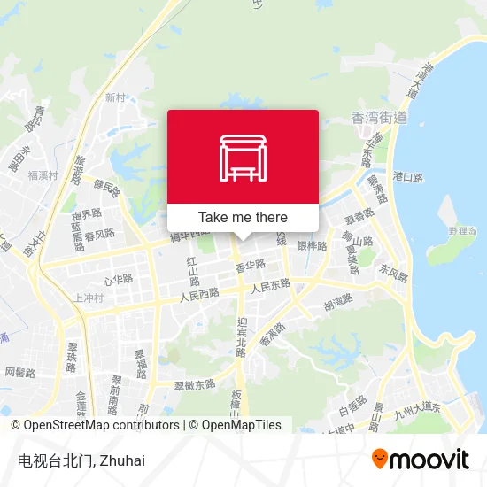 电视台北门 map
