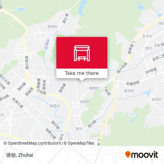 塘敢 map