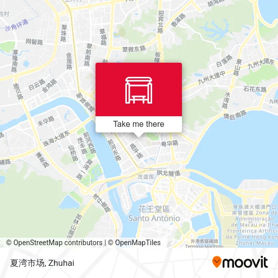 夏湾市场 map