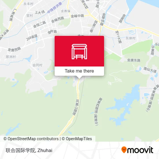 联合国际学院 map