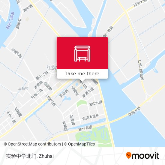 实验中学北门 map