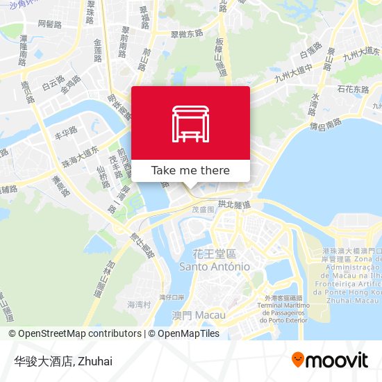 华骏大酒店 map
