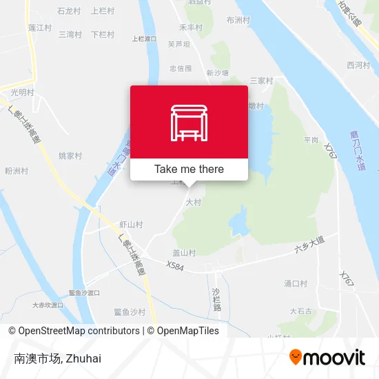 南澳市场 map