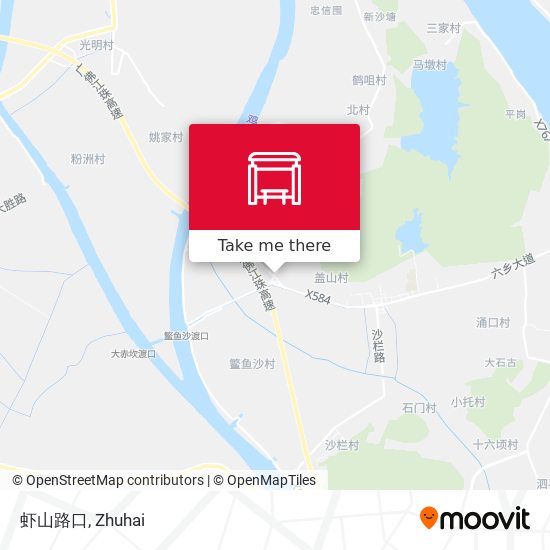 虾山路口 map