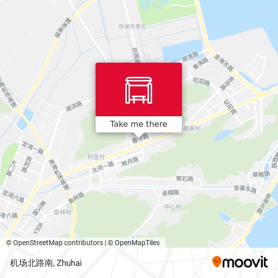 机场北路南 map