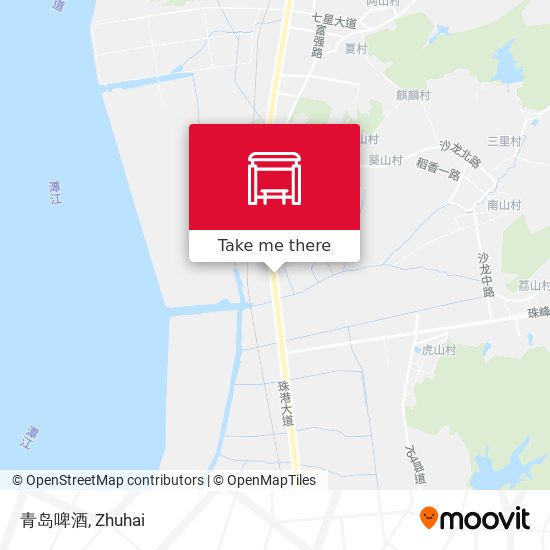 青岛啤酒 map