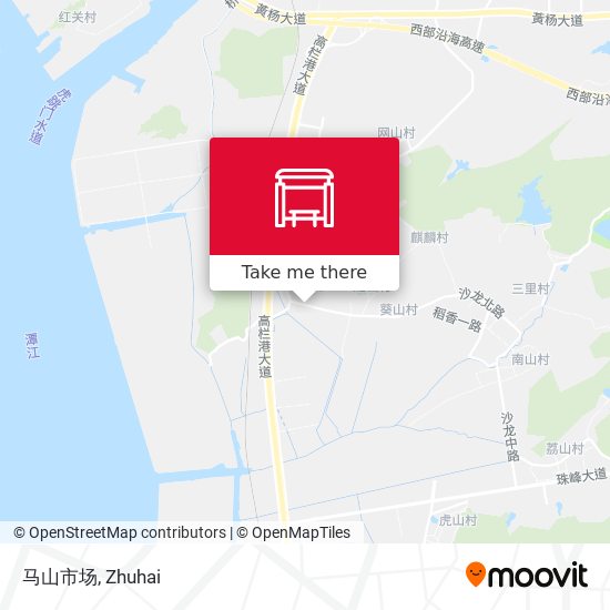 马山市场 map