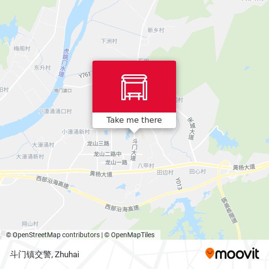 斗门镇交警 map