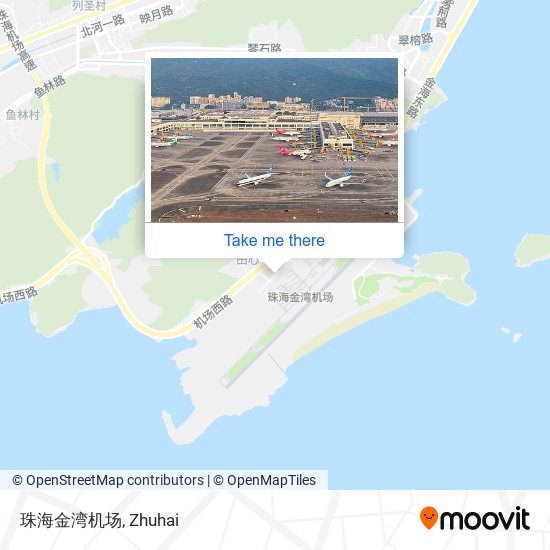珠海金湾机场 map