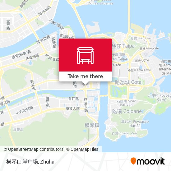 横琴口岸广场 map