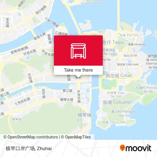 横琴口岸广场 map