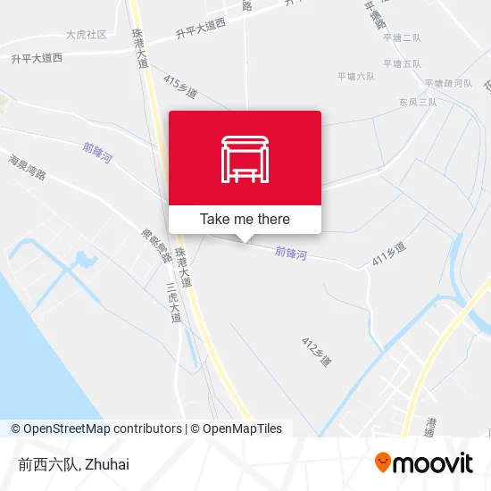 前西六队 map