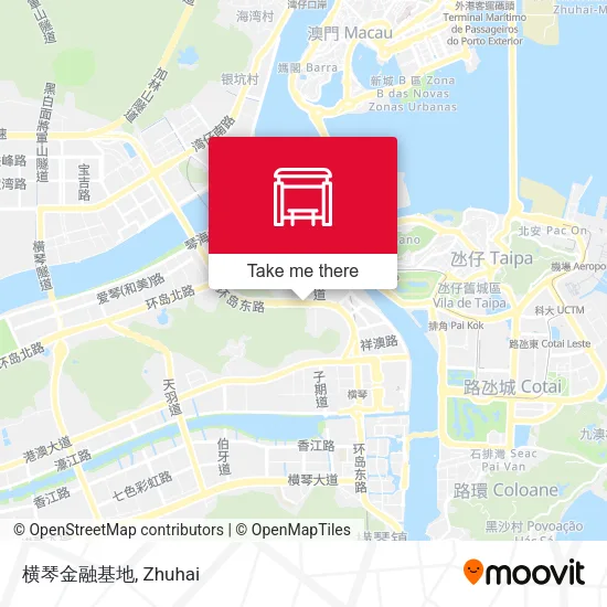 横琴金融基地 map