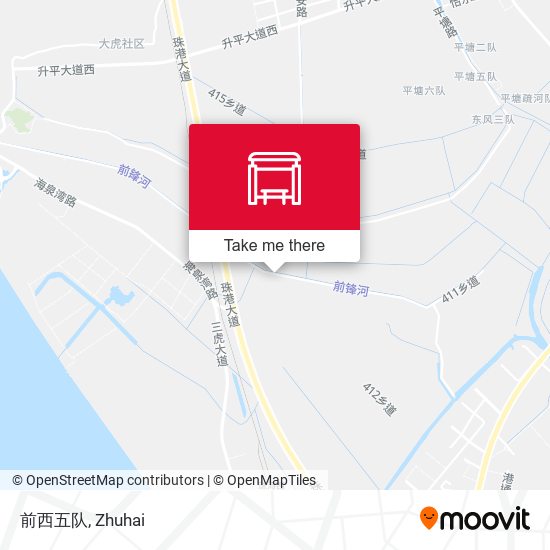 前西五队 map