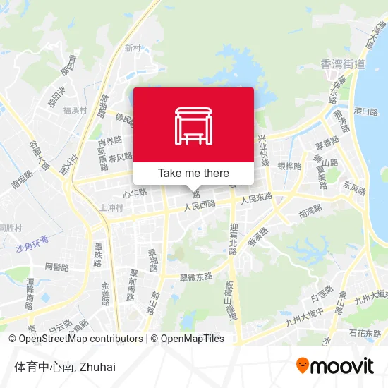 体育中心南 map