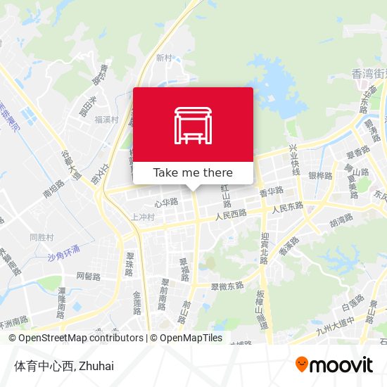体育中心西 map