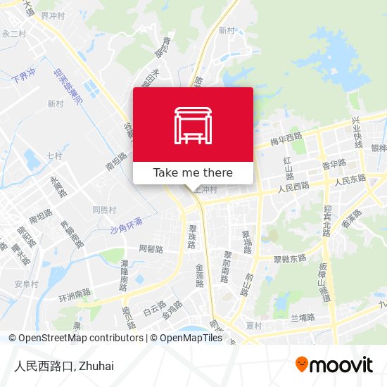 人民西路口 map