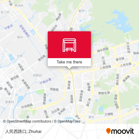 人民西路口 map