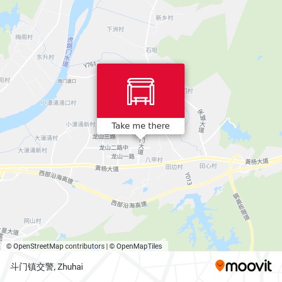 斗门镇交警 map