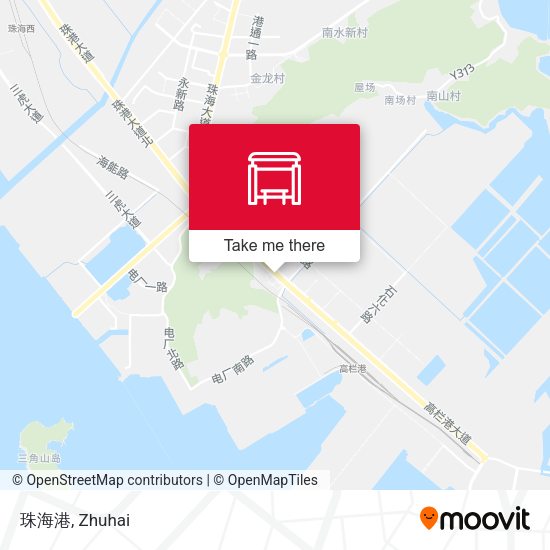 珠海港 map