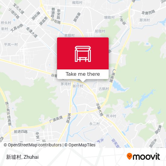 新墟村 map