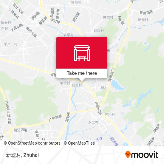 新墟村 map