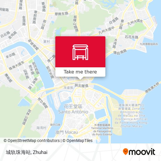 城轨珠海站 map