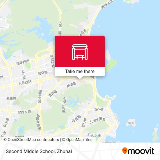 Second Middle School map