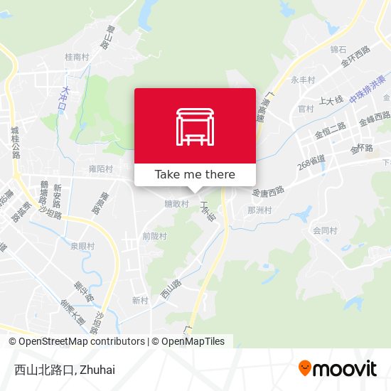 西山北路口 map