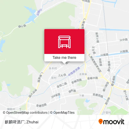 麒麟啤酒厂 map