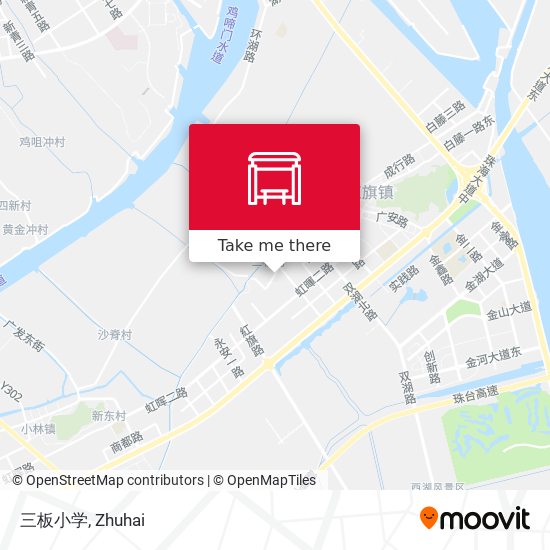 三板小学 map
