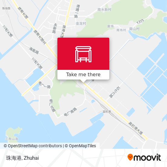 珠海港 map