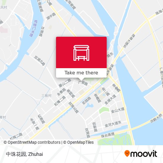 中珠花园 map