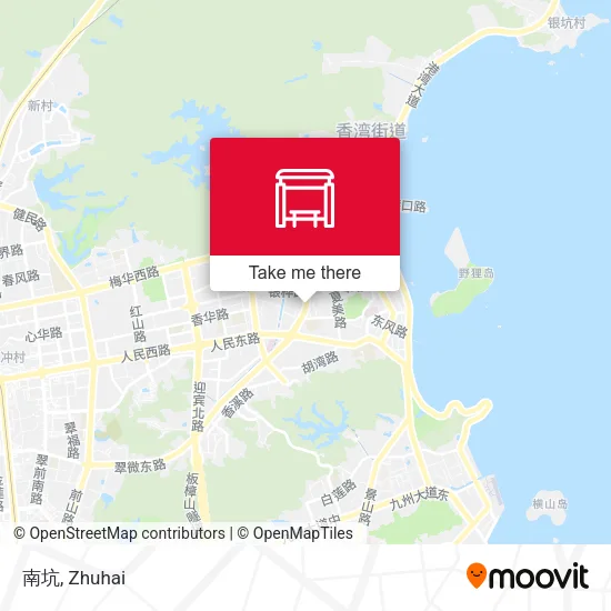 南坑 map