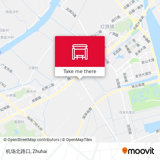 机场北路口 map