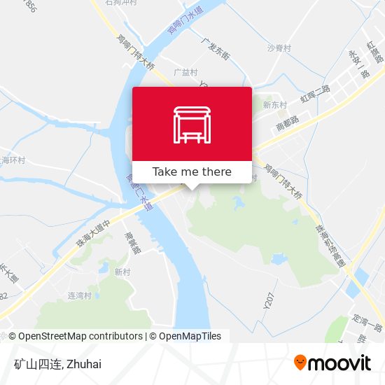 矿山四连 map