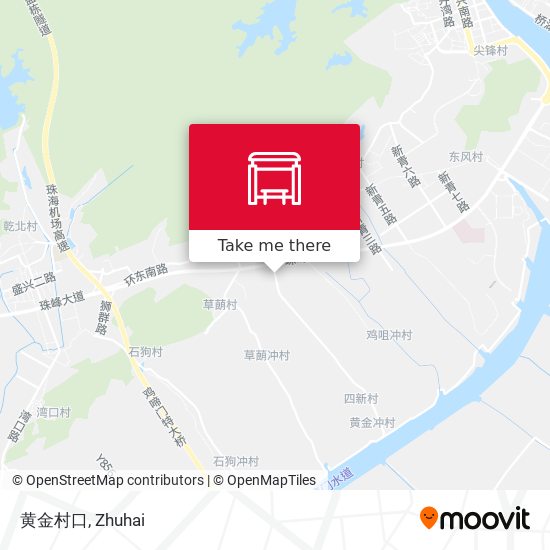 黄金村口 map