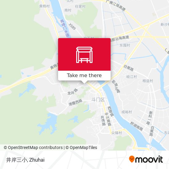 井岸三小 map