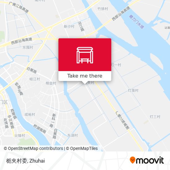 栀夹村委 map